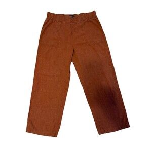 Toad&Co Women’s Pull-On Pants Size Large | Hemp Blend | Terracotta | EUC